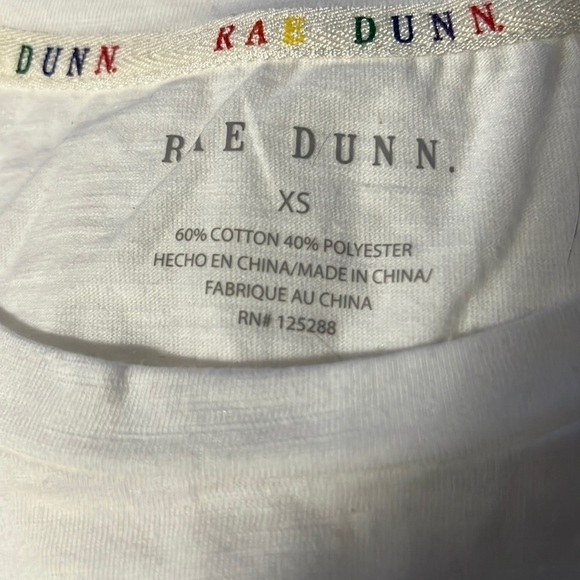 Rae Dunn Rainbow Pride Shirt with Tie Dye Scrunchie NWT Size XS - Picture 4 of 10